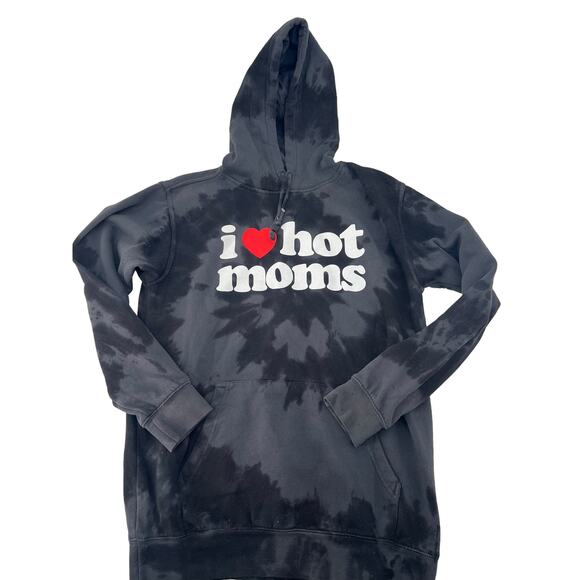 no brand Other - Danny Duncan I Love Hot Moms Black Tie Dye Hoodie Size Medium